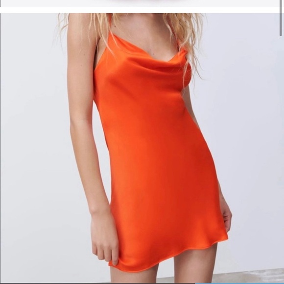 Orange cocktail dress - Picture 1 of 1